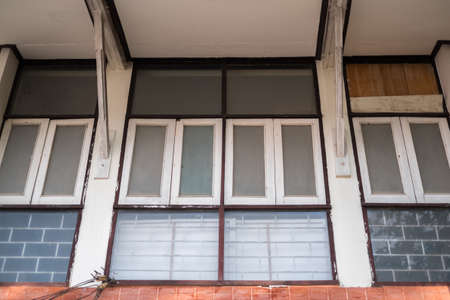 Wooden windowsの写真素材