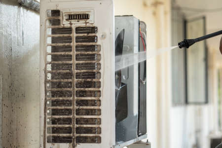 Cleaning air conditioningの写真素材