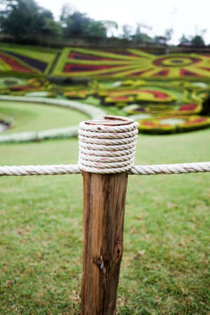 Rope fenceの写真素材