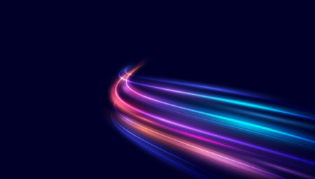 Modern abstract high-speed motion effect. Futuristic dynamic motion technology. Motion pattern for banner or poster design background idea. Vector .のイラスト素材