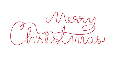 Merry christmas. Hand-drawn text for greeting card, design template, backdrop design. Vector illustration. EPS10.のイラスト素材