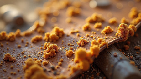 Sustainable mycelium mushroom leather material textureの素材