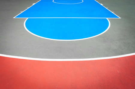 colorful basketball playground viewの写真素材