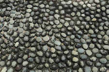 black cobbled road for health useの写真素材