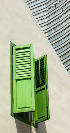 southeast asia style vintage colorful windowの写真素材