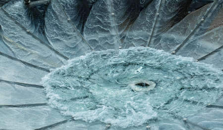 landscape water whirlpool is workingの写真素材