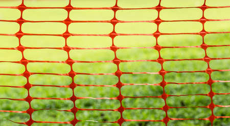 orange color lawn lattice backgroundの写真素材