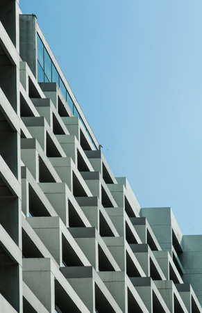 urban building terrace type facade