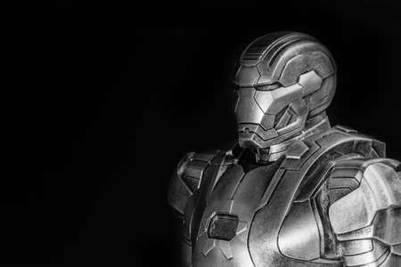 SINGAPORE - March 25,2017 : iron man bust closeupのeditorial素材