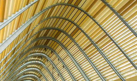 modern design building wood roofのeditorial素材