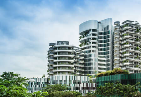 Singapore-13 AUG 2017: Ng Teng Fong General Hospital in Singapore building facade