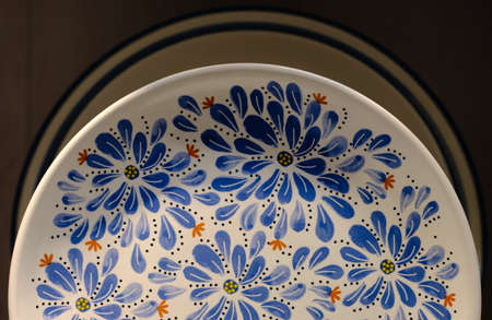 Chinese Traditional Blue And White Porcelain, the Flowers Texture
