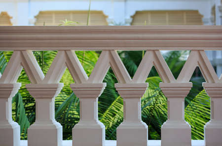 southeast vintage style concrete building fence detailの写真素材