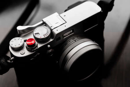 China, Hegang city-11 FEB 2018: Fujifilm X100f, a final generation of Fujifilm X100-Series mirrorless cameraのeditorial素材