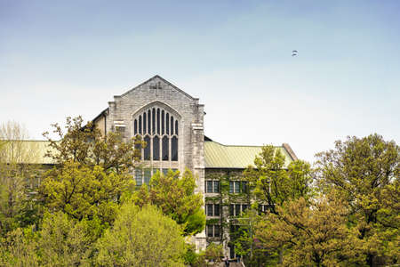Seoul, South Korea-26 APR 2019: Ewha Womans University , Famous All Female University with The vintage Architectureのeditorial素材