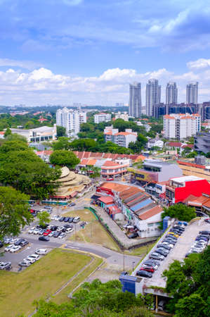 Singapore-22 DEC 2017:Singapore Holland village area Aerial day Viewの写真素材
