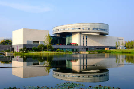 Hunan,Changsha-08 SEP 2019: Li Zijian Art Museum building in hunan changshaのeditorial素材