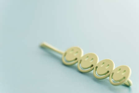 Fashion Smiley Face Hairpin Hair Clip Women Barretteの写真素材