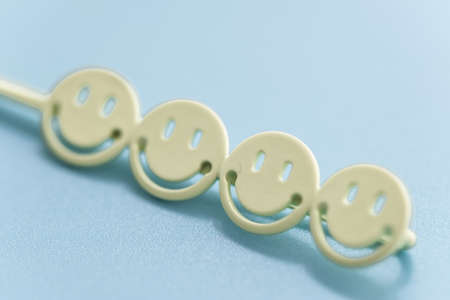 Fashion Smiley Face Hairpin Hair Clip Women Barretteの写真素材