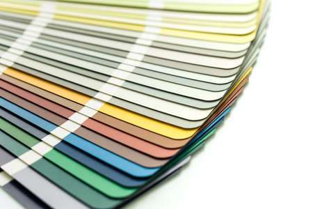 Color palette, guide of paint samples catalog
