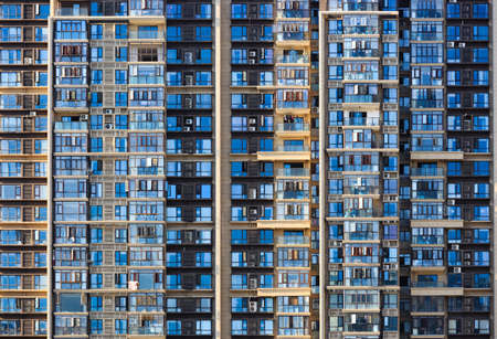 High rise apartment building with modern facadeのeditorial素材