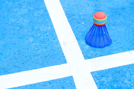 colorful plastic Badminton in the training groundの写真素材