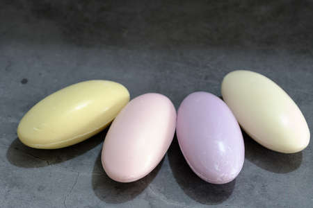 A Display of Various color of Round Bath Ballsの写真素材