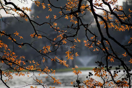 View to hoankiem lakeの写真素材