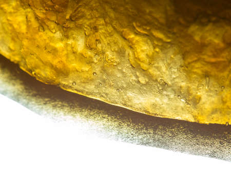 Cola ice crystal turns a beautiful brown backgroundの写真素材