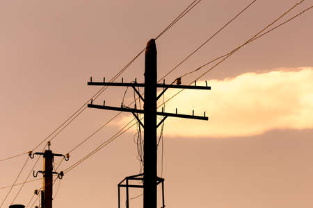 Electricity postの写真素材