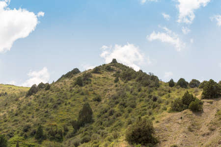 mountain and skyの写真素材