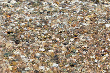colorful rolling stones sea bottom pattern musk seaweedの写真素材