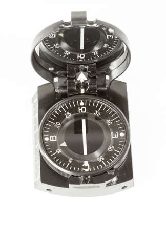 compass on a white backgroundの写真素材
