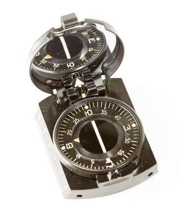 compass on a white backgroundの写真素材