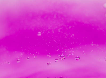 purple bubbles in water close-up abstract backgroundの写真素材