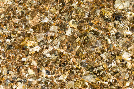 colorful rolling stones sea bottom pattern musk seaweedの写真素材