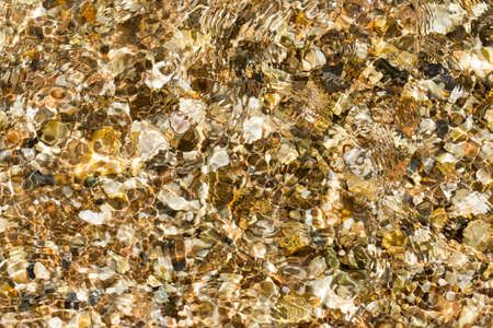 colorful rolling stones sea bottom pattern musk seaweedの写真素材
