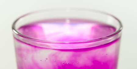 pink cocktail in a glass close upの写真素材