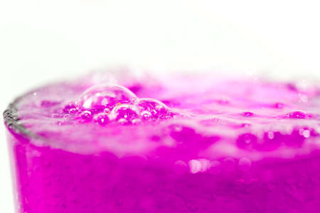 pink cocktail in a glass close up
