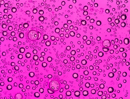 purple bubbles in water close-up abstract backgroundの写真素材
