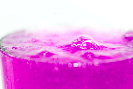 pink cocktail in a glass close upの写真素材