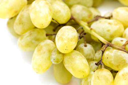 grapes isolated on whiteの写真素材