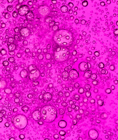 purple bubbles in water close-up abstract backgroundの写真素材