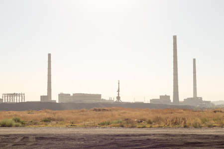 factory chimneyの写真素材