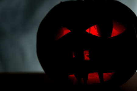 Halloween pumpkin isolated on black background
