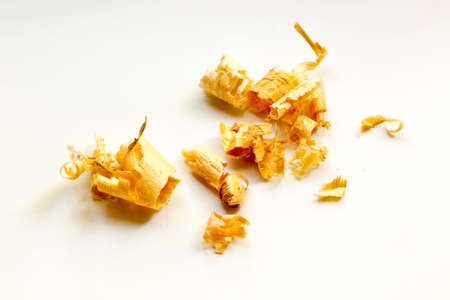 Wood shavingsの写真素材