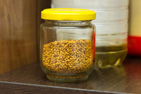 Pollen. Bee pollen closeupの写真素材