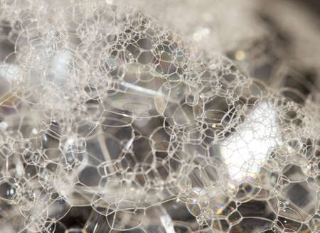 closeup Soap foam and bubbles background soapの写真素材