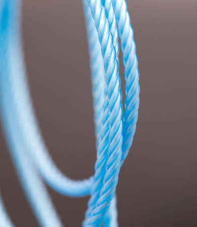 plastic rope macroの写真素材