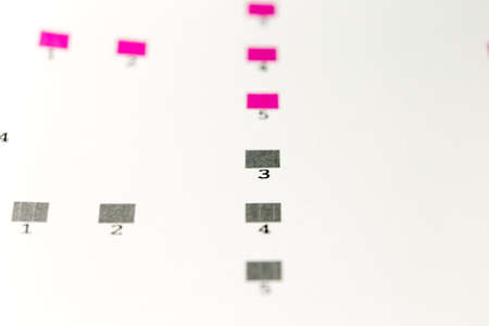 Photo proven ink printer paper with numbers as a list